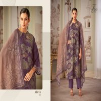 T And M Aisha Wholesale Simmer Tissue Digital Print With Hand Work Suits