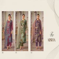 T And M Aisha Wholesale Simmer Tissue Digital Print With Hand Work Suits