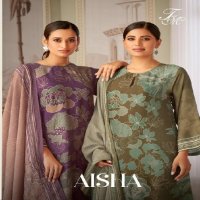 T And M Aisha Wholesale Simmer Tissue Digital Print With Hand Work Suits