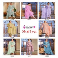 Mystic 9 Sofiya Vol-1 Wholesale Premium Cotton With Embroidery Kurti With Pant And Dupatta