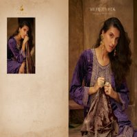 AIQA Shikarbagh Wholesale Pure Velvet With Fancy Work Winter Suits