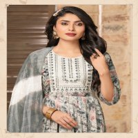 Mahendra Fashion Ruhi Vol-4 Wholesale Fancy Capsule Print Kurtis With Pant And Dupatta