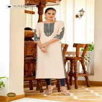 Kadlee Aneri Wholesale Heavy Rayon Hand Work Long Kurtis