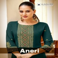 Kadlee Aneri Wholesale Heavy Rayon Hand Work Long Kurtis