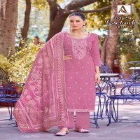 rose touch vol 2 by alok suits pure zam embroidery 3pcs suits