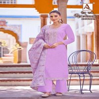 rose touch vol 2 by alok suits pure zam embroidery 3pcs suits