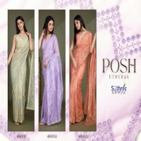 sethnic lifestyle posh 46001-46003 simmer net exclusive saree supplier