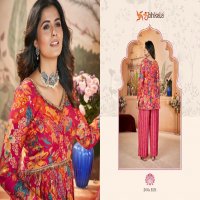 flory vol 47 by shubhkala silk digital foil classic readymade 3pcs dress