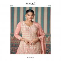 shagun by sayuri designer chinon silk full stitch fashionable 3pcs dress