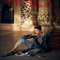 silsila by AIQA winter special velvet stylish look ladies suits