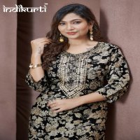 kajal by indikurti vertican rayon new trendy full stitch combo set long kurti