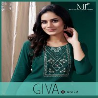 Moksh Giva Vol-2 Wholesale Maaza Cotton Hand Work Long Kurtis