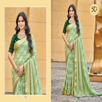 LAVANYA VOL 4 BY 5D DESIGNER SILK SAREE WITH JARI PATTERN