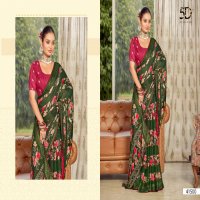 yamuna vol 16 by 5d designer beautiful moss chiffon saree collection