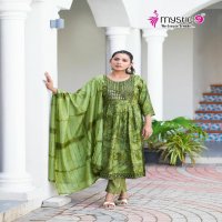 Mystic 9 Mona Vol-1 Wholesale Premium Quality Nyra Cut Kurtis With Pant And Dupatta