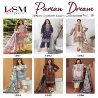 LSM PARIAN DREAM HEAVY LUXURY LAWN COLLECTION VOL 10 WHOLESALE DRESS