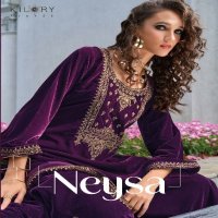 kilory trends neysa velvet winter special top pant with dupatta material