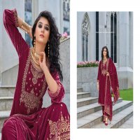 kilory trends neysa velvet winter special top pant with dupatta material