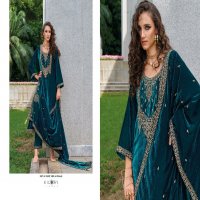 kilory trends neysa velvet winter special top pant with dupatta material