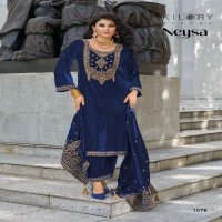 kilory trends neysa velvet winter special top pant with dupatta material