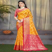 bunawat akshya Cotton silk wedding festival wear cotton silk saree collection