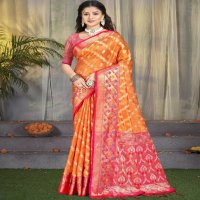 bunawat akshya Cotton silk wedding festival wear cotton silk saree collection