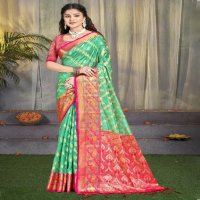 bunawat akshya Cotton silk wedding festival wear cotton silk saree collection