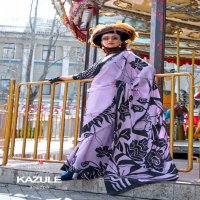 kazule by rajtex satin crepe printed trendy saree collection