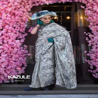 kazule by rajtex satin crepe printed trendy saree collection