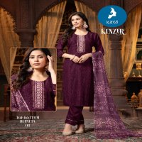 Kaya Kenzer Wholesale 3 Piece Straight Cut Work Concept Salwar Suits