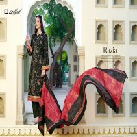 Zulfat Razia Wholesale Pure Jam Cotton With Foil Work Dress Material