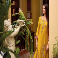 LADY LEELA SHIDDAT VOL 3 DESIGNER EMBROIDERY WORK FULL STITCH TOP BOTTOM DUPATTA