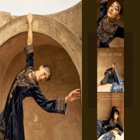 AIQA Shaina Wholesale Pure Velvet With Fancy Work Winter Collection