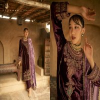 AIQA Shaina Wholesale Pure Velvet With Fancy Work Winter Collection