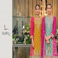 eba lifestyle surili vol 3 chinon readymade pakistani plazzo style 3pcs dress