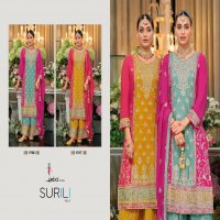 eba lifestyle surili vol 3 chinon readymade pakistani plazzo style 3pcs dress