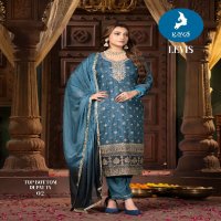 levis by kaya chanderi silk churidar classic full stitch plus size salwar suit