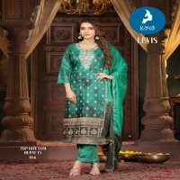 levis by kaya chanderi silk churidar classic full stitch plus size salwar suit