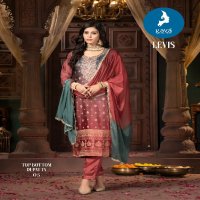 levis by kaya chanderi silk churidar classic full stitch plus size salwar suit