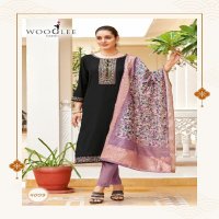 nitya vol 2 by wooglee viscose handwork full stitch churidar 3pcs dress