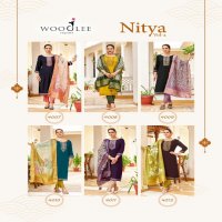 nitya vol 2 by wooglee viscose handwork full stitch churidar 3pcs dress