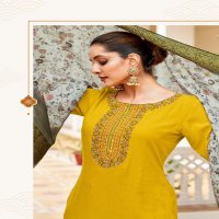 nitya vol 2 by wooglee viscose handwork full stitch churidar 3pcs dress