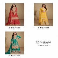 gulkayra designer vaani vol 3 chinon colour addition full stitch party wear dress