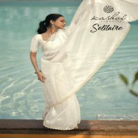 kashvi creation solitaire vol 1 organza silk saree collection