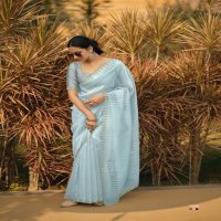 kashvi creation solitaire vol 1 organza silk saree collection