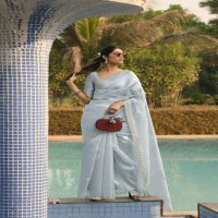 kashvi creation solitaire vol 1 organza silk saree collection