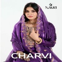 Naari Charvi Wholesale Pure Zimichu Silk Ethnic Dress Material