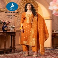 Kaya Golden Moon Wholesale 3 Piece Straight Cut With Handwork Readymade Suits