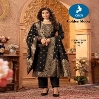 Kaya Golden Moon Wholesale 3 Piece Straight Cut With Handwork Readymade Suits