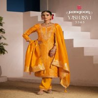 Rangoon Yashasvi Wholesale Pure Viscose Simmer Jacquard Readymade Suits